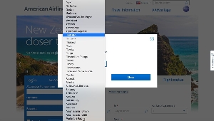 美国航空公司网站查询机场 “台湾”选项已不见